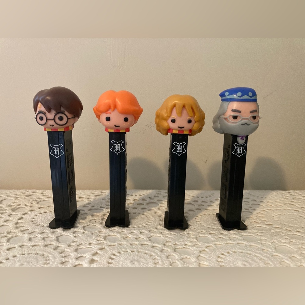 Harry Potter PEZ dispensers Collectible Candy Dispensers Ron Heromine Dumbledore